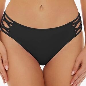 Annbon Strappy Bikini Bottoms for Women Full Coverage Bathing Suit Bottoms Low R